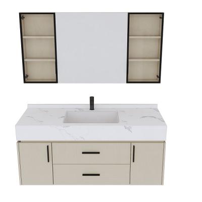 China Hored Furniture Factory Wholesale Price Aluminum Alloy Bathroom Storage Cabinet Contemporary Recyclable Bathroom Cabinet With Mirror for sale