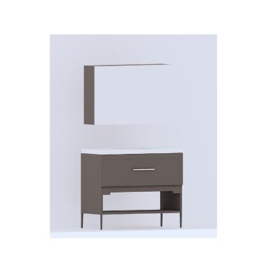 China Contemporary Chinese Manufacturer Bathroom Vanity Cabinets Modern Aluminum Bathroom Vanity for sale