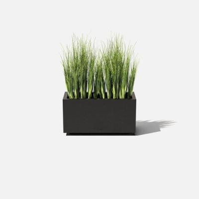 China No Rust Metal Planter Series Aluminum Alloy Long Flower Plant Flower Box Waterproof Outdoor Garden Pot With Drawer Planter for sale