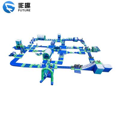 China PVC outdoor inflatable water obstacle course big in the lake.inflatable water park floating toy for kid and adult. for sale