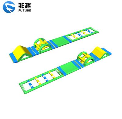 China steel frame water fun places giant inflatable water obstacle course swimming pool.inflatable water obstacle course for sale for sale