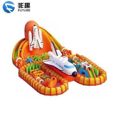 China Indoor and outdoor inflatable shopping mall large school castle bouncer and slide. Inflatable kids amusement theme park devices. for sale