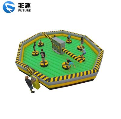 China Amusement park shopping mall school toxic fusion inflatable game for party activities.large castle bouncer and outdoor inflatable amusement park features. for sale