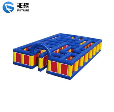 China Amusement park shopping mall school outdoor moving giant maze inflatable amusement park for activities. Inflatable kids amusement theme park devices. for sale