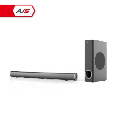 China Wireless System CHEAP AND SLIM 2.1CH WIRELESS TV SOUNDBAR SPEAKER WITH BLUEOOTH/OPTICAL/AUX/ARC INPUTS WITH 5.25