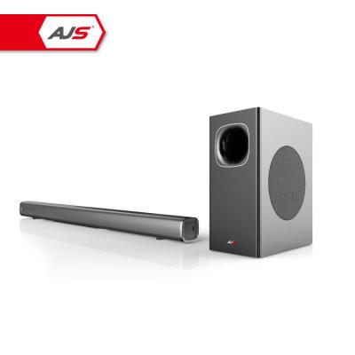 China Wireless System AJS 3D Surround - Sound Wireless Home Theater TV Soundbar System With 6.5 Inch Wired Subwoofer for sale