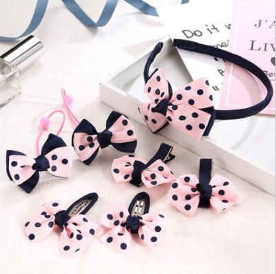 China Popular Korean Princess Children's Hair Accessories Set Cute Princess Girl Headbands Hair Clip Hair Band for sale