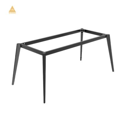 China Modern Hot Selling Diamond Table Frame Legs Trapezoidal Metal Table Gold Covered Legs for sale