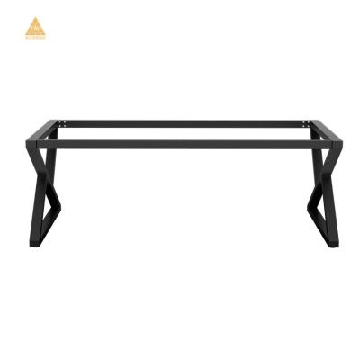 China Wholesale Modern Low Price Coffee Table With Metal Cross Legs Bar Metal Counter Table Luxury High Legs Iron Legs for sale