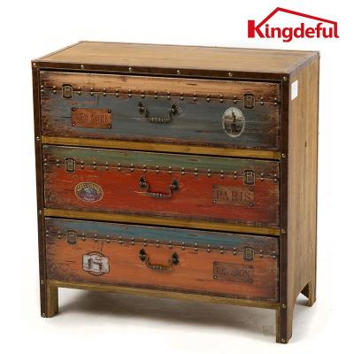 China PANEL Customized Antique Used Wooden Chest Of Drawers Wholesale With Drawer Chest for sale