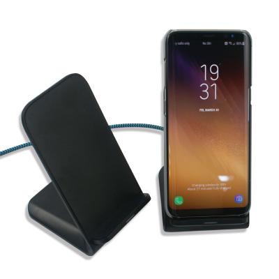 China Black 10w / 15w Wireless Phone Charger Stand Qi Standard Fast for sale