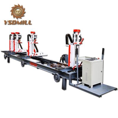 China Sawmill woodworking log carriage with band saw machine for wood cutting for sale