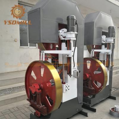 China Timber Tree Wood Sawing Band Saw Mills Vertical Band Sawmill WIth Running Wheels for sale