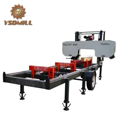 China MJ3706 Diesel portable horizontal band saw mill for wood for sale