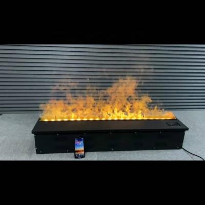 China Hotel Customized Multi-colors 3d Water Vapor Flame Fire Place LED Electric And Steam Fireplace for sale