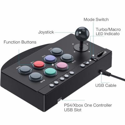 China 8 Way PXN-0082 USB Arcade Fight Stick Game Player Controller Accessories For PC/PS3/PS4 /Xbox one&series/Xbox one/Switch for sale