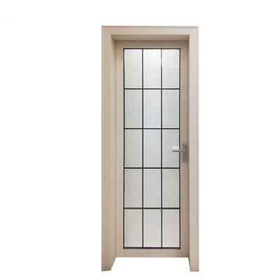 China House Toilet Waterproof Interior Door Frosted Glass Aluminium Bathroom Doors for sale