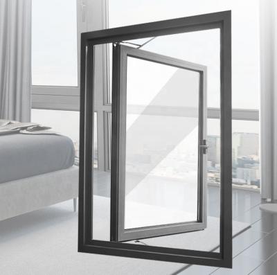 China Hanging Thermal Break Aluminum Tilt And Turn Window Hurricane Impact Top Hung Ventilation Windows for sale