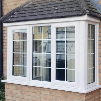 China House Garden Windows Round Aluminium Corner Bow Tempered Glass Aluminum Bay Windows for sale