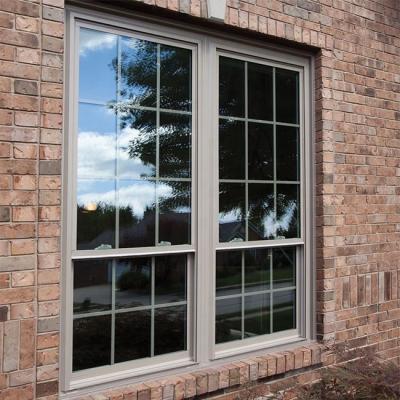 China UPVC Sliding Aluminum Windows With Roller Louver Reflective Glass PVC Window With Grill for sale