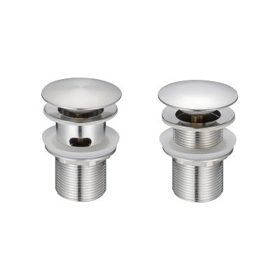 China Brand New Modern Euro Stainless Steel Kitchen Bathroom Fittings Highly Durable Drain Stopper Push Down Noise Basin Sink for sale