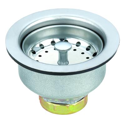 China Safety Rolled 4.5 Inch Stainless Steel Kangyu Plant Deep Cubicles Basket Edge cUPC Sink American Standard Kitchen Strainer for sale