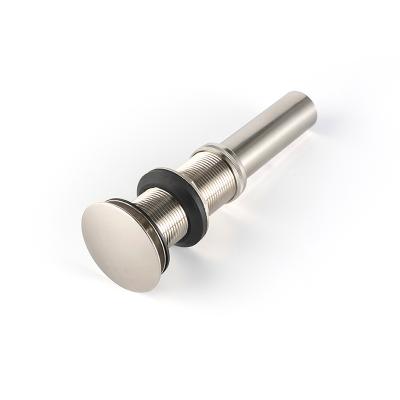 China Highly Durable Modern Stainless Steel Kitchen Bathroom Fittings Drain Stopper Push Down Noise Basin Sink for sale