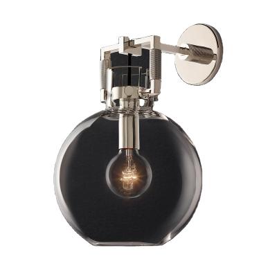 China Art Deco Sconce Indoor Decorative Globe Glass Ball LED Wall Lamp Modern Retro Home Bathroom Wall Light for sale