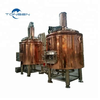 China Hotels Stock 500L Capacity Copper Stainless Steel Pots Hotel Amenities, Beer Factory For Sale In India China Manufacturer for sale