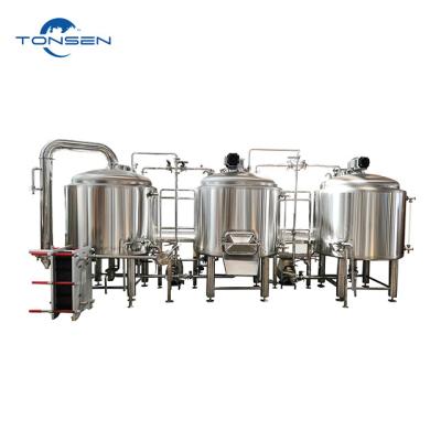 China Brewpub 500L commercial beer brew house/CIP fermentation tank and cooling system for brewery equipment factory for sale