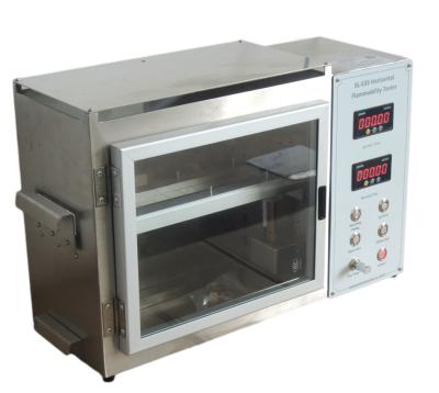China Fire Nozzle Dia9.5mm Horizontal Flammability Tester , FMVSS 302 Flammability Testing Machine for sale