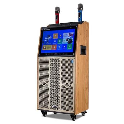 China Play Video 2023 New Portable Bluetooth Speaker Karaoke Machine 21 Inch HD Screen Speaker 12 Inch Screen Speaker Customize Music Box guitar for sale