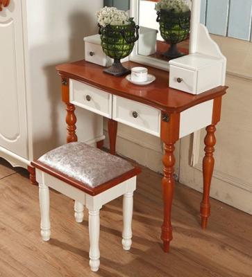 China Antique concise style dressing table with mirror drawer dresser for sale