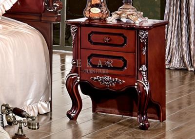 China Antique bedroom furniture bedside table wooden for sale