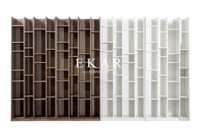 China High Quality Walnut Veneer Wooden Bookcase Bookshelf KSL-BK001 for sale