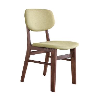 China Fabric Modern Fashion Design Ash Wooden Dining Chair for sale