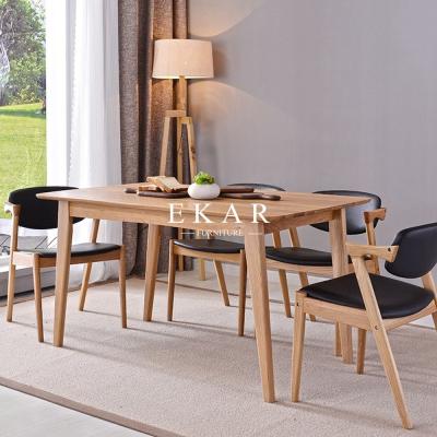 China European Modern Furniture Dining Room Sets Dining Table Designs In Wood for sale