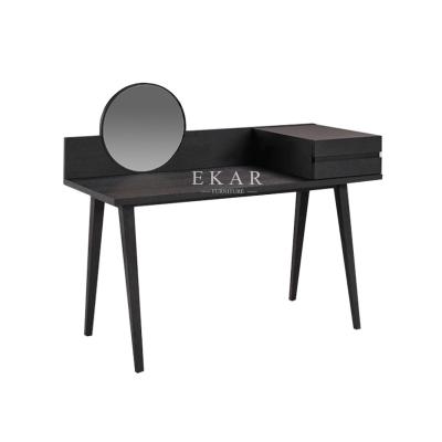 China Modern Simple Design With Round Mirror Dressing Table for sale