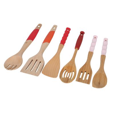 China Sustainable Kitchen Ware Accessories Silicone Bamboo Rack for sale