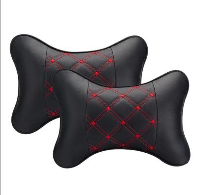 China Memory Cutout Pillow Memory Foam Pillow Prevent Neckpain PU Car Travel Pillow Wholesale Custom for sale