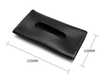 China Car Tissue Storage Sun Visor Armrest Box Tropical Tissue Bag for sale