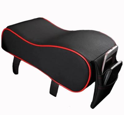 China Armrest With Phone Pocket Armrest Cushion Automobile Armrest Pad Universal Car Seat Armrest Pad With Phone Pocket Memory Foam for sale