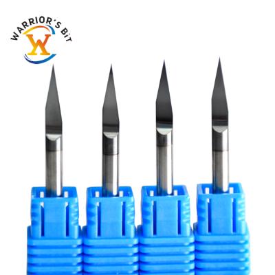 China Cemented Carbide Carbide Tool Bit For Engraving Wood Cnc Router Bit Carbide V Bit In Single Flute for sale