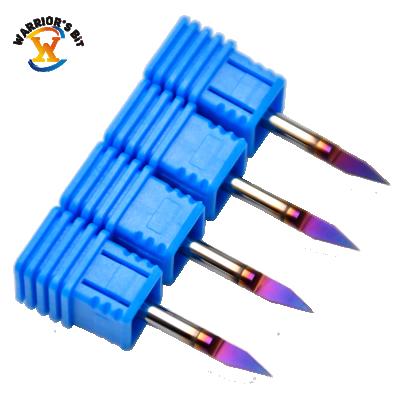 China Micro Carbide Router Bits For 2D 3D Engraving Tungsten Carbide Drill Bits For Metal for sale