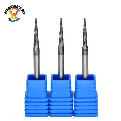 China Solid Carbide Tapered Ball Nose Carbide Cutting Bit For 3D Engraving CNC Router Bit Cemented Carbide Tools for sale