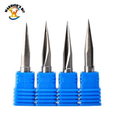 China Solid Carbide Mirco Router Carbide Drill Bits For Wood Tungsten Carbide Dril Bits CNC Engraving V Bit For Hardwood for sale