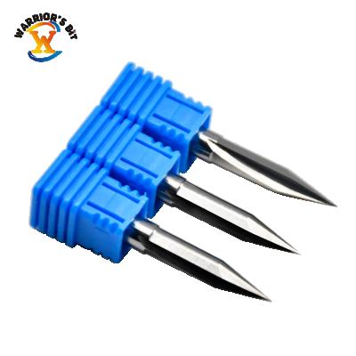 China Carbide Tungsten Carbide Router Bits For 3D Engraving With 2flutes Straight V Bit for sale