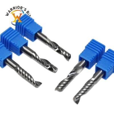 China Acrylic Carbide 3mm CNC Router Bit Cutting Carbide End Mills On CNC Carving Machine Tool for sale