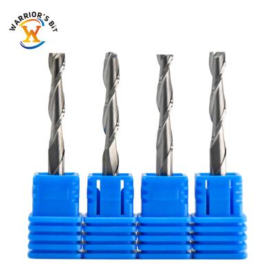 China Solid Carbide CNC Cutting Tool Carbide End Mill 3mm 4mm 6mm Good Quality On Hardwood China Router Bit for sale