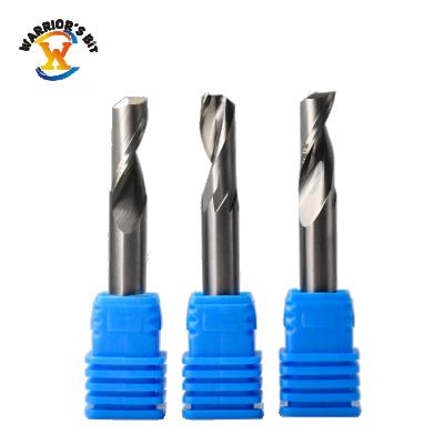 China Carbide 1Flute Spiral Up Cutting For ROUTER BIT Aluminum CNC Solid Carbide End Mill For Aluminum Mirror Finish for sale